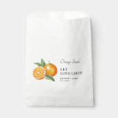 愛を育てる |オレンジシード結婚式の引き出物バッグ フェイバーバッグ (正面)