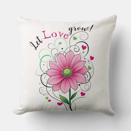 愛を育てる クッション (正面)