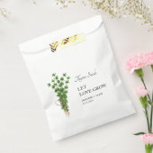 愛を育てる |タイム・シード結婚式の引き出物バッグ フェイバーバッグ (封をした状態)