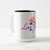 愛を育てる ツートーンマグカップ (正面左)