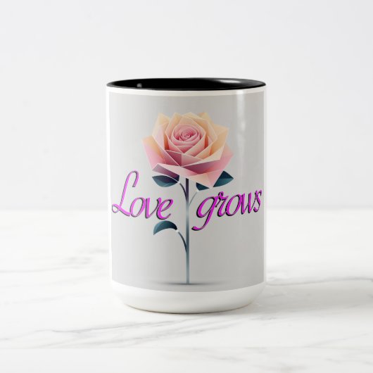 愛を育てる ツートーンマグカップ (中央)