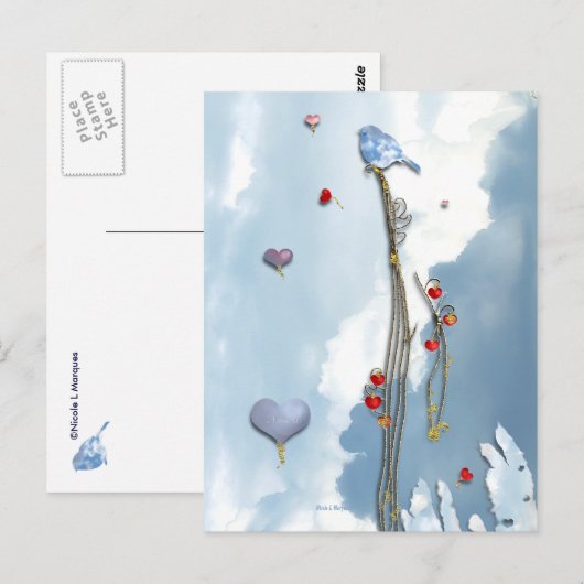 愛を育てる! ポストカード (正面/裏面)