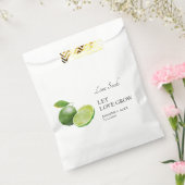 愛を育てる |ライムシード結婚式の引き出物バッグ フェイバーバッグ (封をした状態)