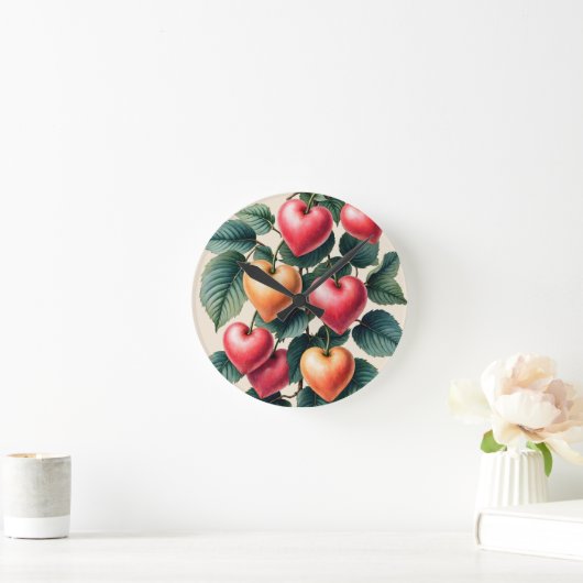 愛を育てる ラウンド壁時計 (ホーム)