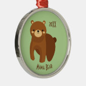 愛を育むママベアめでたいクリスマス メタルオーナメント (右)