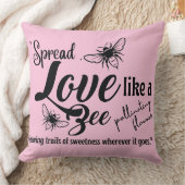 愛を蜂のように広める クッション (ブランケット)