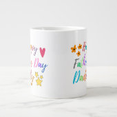 愛を見せて父の日パパ ジャンボコーヒーマグカップ (正面)