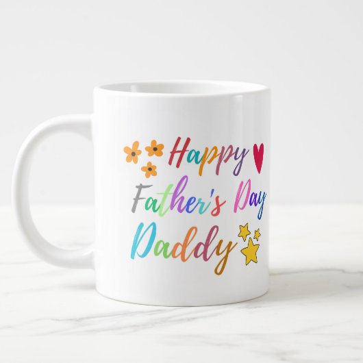 愛を見せて父の日パパ ジャンボコーヒーマグカップ (左)