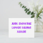 愛を見せて！!ムア！!オキソ！! ポストカード (スタンド正面)