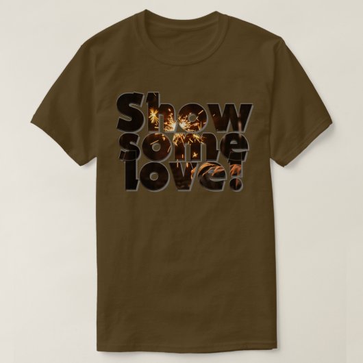 愛を見せる Tシャツ (デザイン正面)