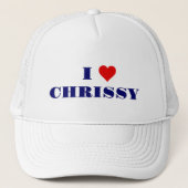 愛を見せろ！赤いハートパーソナライズされた、 キャップ (正面)