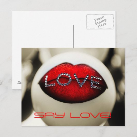 愛を言う ポストカード (正面/裏面)