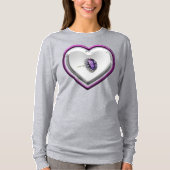 愛を誓うレディース長袖ティー Tシャツ (正面)