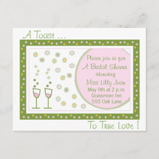 愛を調整するために、トースト…、焼いて下さい! 招待状