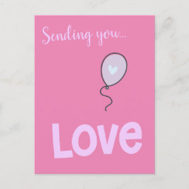 愛を贈る - かわいい風船 ポストカード
