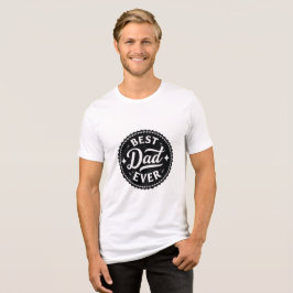 愛を身に着けよう:最高のパパを祝おう! トライブレンドTシャツ
