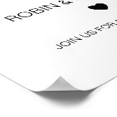 愛を輝かせるサイン |書モダン道 ポスター (角)