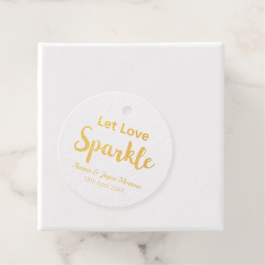 愛を輝かせ金実在箔 フェイバータグ (箱)