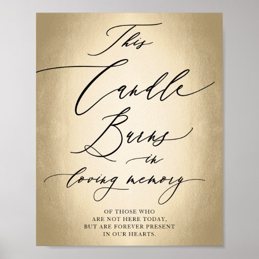 愛を込めたカリグラフィー・スクリプトのウェディング・サイン 思い出のメモリアル ポスター (正面)