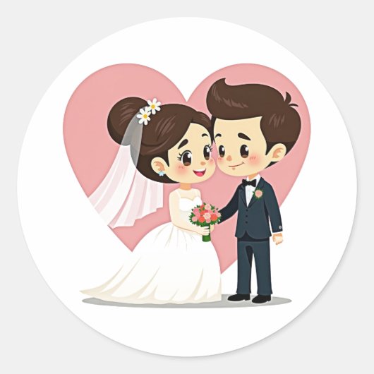 愛を込めたステッカー ラウンドシール (正面)