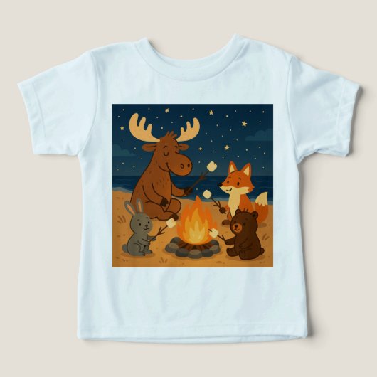 愛を込めたスモアーキッズTシャツ (デザイン正面)