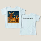 愛を込めたスモアーキッズTシャツ (デザイン正面&裏面)