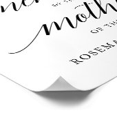 愛を込めたタイポグラフィの結婚式看板 記念碑 ポスター (角)