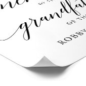愛を込めたタイポグラフィの結婚式看板  追悼記念 ポスター (角)