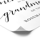 愛を込めたタイポグラフィー　結婚式の看板　メモリアル ポスター (角)