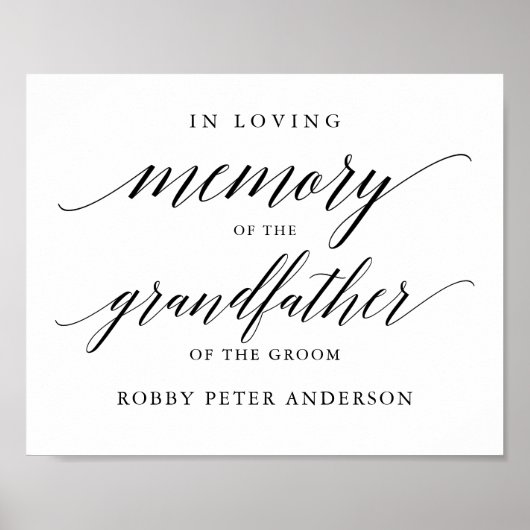 愛を込めたタイポグラフィー　結婚式の看板　メモリアル ポスター (正面)