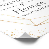 愛を込めたメモリアル ウェディングサイン エレガントな ブッシュ フローラル ポスター (角)