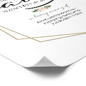 愛を込めたメモリアル ウェディングサイン ポスター (角)