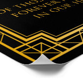 愛を込めたメモリー ウェディングサイン | ガツビー アートデコ ポスター (角)