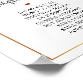 愛を込めた優雅なメモリアル 葬儀看板 ポスター (角)