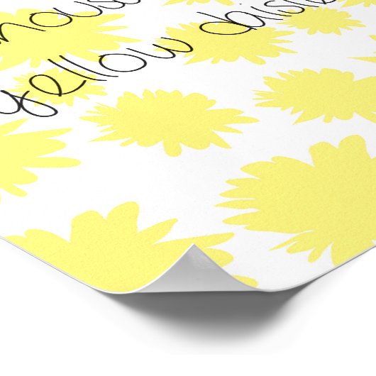 愛を込めた千本の黄色のデイジー ポスター (角)