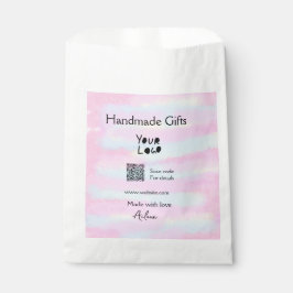 愛を込めた女の子の手作りギフトQR フェイバーバッグ