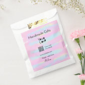 愛を込めた小さな手作りギフト QRコード フェイバーバッグ (封をした状態)