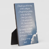 愛を込めた思い出の詩 フォトプラーク (側面)