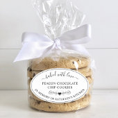 愛を込めた焼いた追悼式 楕円形シール