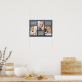 愛を込めた男性的なお別れのウェルカムサイン ポスター (キッチン)