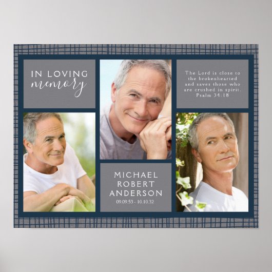 愛を込めた男性的なお別れの看板 ポスター (正面)