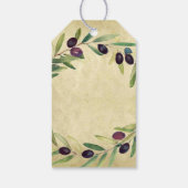 愛を込めた素朴なオリーブオイルのウェディングギフト   ギフトタグ (裏面)