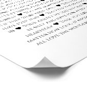 愛を込めた10の理由 ウェディングアニバーサリー ポスター (角)