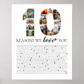 愛を込めた10の理由 ウェディングアニバーサリー ポスター (正面)