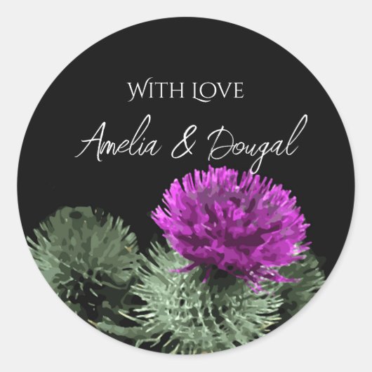 愛を込めてカスタマイズされた蓼のシール ラウンドシール (正面)