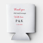 愛を込めてカップル名を入れて感謝します 缶クーラー (裏面)