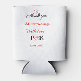 愛を込めてカップル名を入れて感謝します 缶クーラー