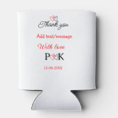 愛を込めてカップル名を入れて感謝します 缶クーラー (裏面)