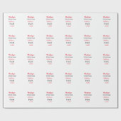 愛を込めてカップル名を手紙でサンクス ラッピングペーパー (フラット)