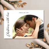 愛を込めてクリスマス　カップルフォトカード シーズンカード